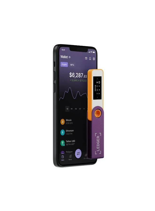 Ledger Nano S Plus Hardware Wallet | Safest Crypto & NFT Cold Storage, OLED Screen, Type-C Connectivity, 5000+ Coins Supported, for Android, MacOS & Windows - Retro Gaming