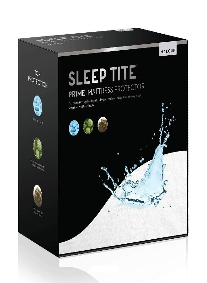 MALOUF SLEEP TITE Hypoallergenic 100% Waterproof Mattress Protector - 15-Year U.S. Warranty - Vinyl Free - Cal King - Image 2