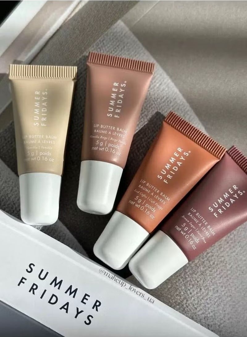 SUMMER FRIDAYS Summer Mini Fridays Lip Butter Balm Set for Instant Moisture, Shine and Hydration, Pack of 4 - Image 3
