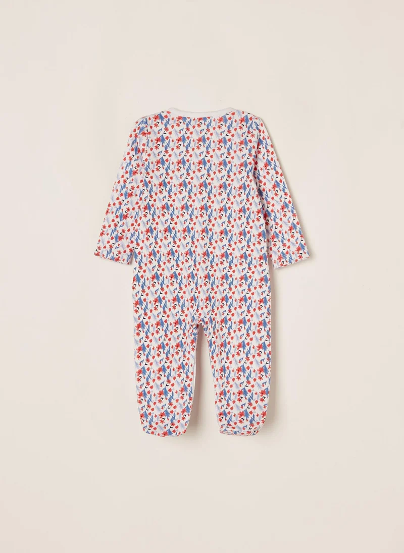 Zippy 3 Sleepsuits for Baby Girls 'Stripes&Flowers'', Multicoloured