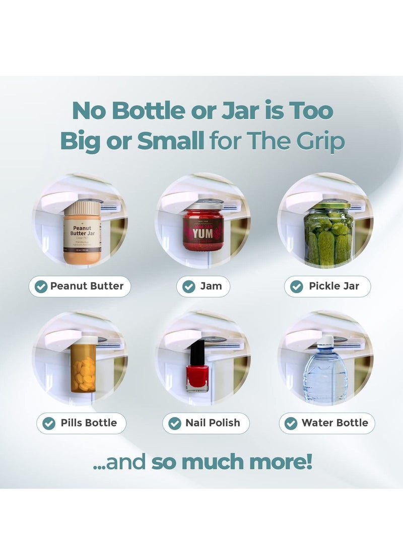 BELLSBERRY - Under Cabinet Jar Lid Opener for Weak Hands Easy Grip One Handed Jar & Bottle Opener Removes Tight Jar Lid for Seniors with Arthritis - Image 1