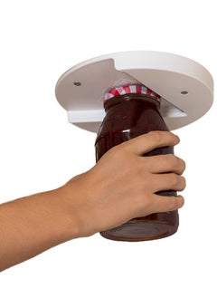 Under Cabinet Jar Lid Opener for Weak Hands Easy Grip One Handed Jar & Bottle Opener Removes Tight Jar Lid for Seniors with Arthritis