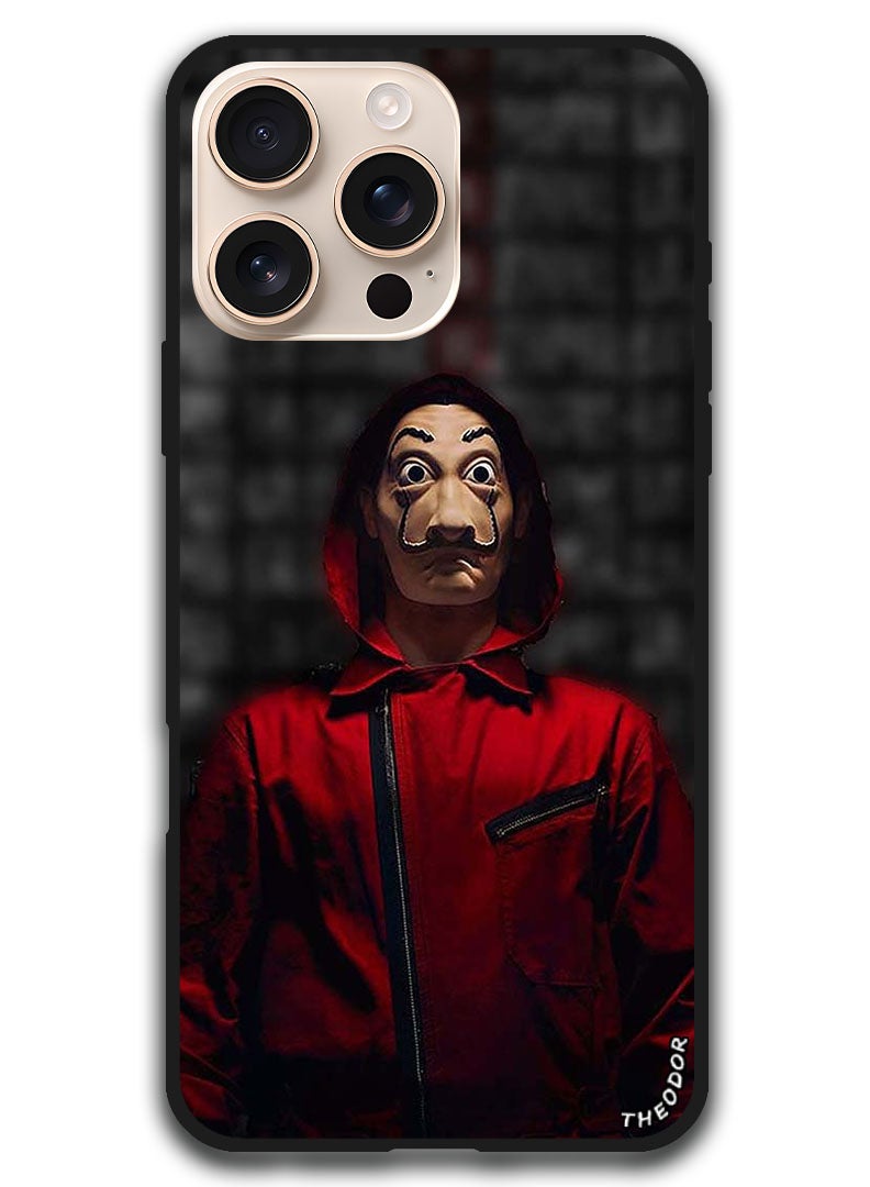 Theodor Protective Case Anti Scratch Shock Proof Bumper Cover For iPhone 16 Pro Max (6.9)-inch Red Jokar Mask - Image 1