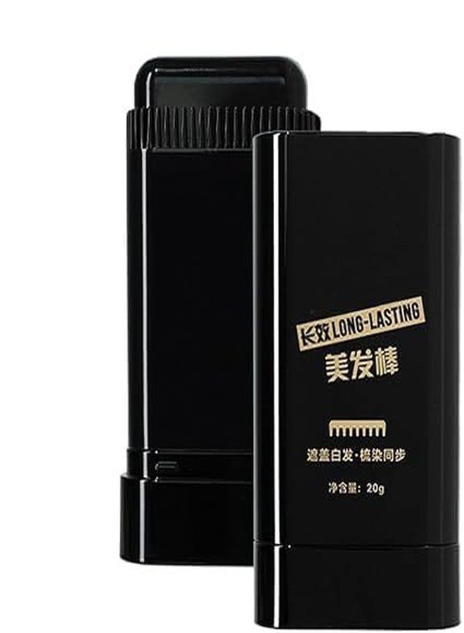 KHAMKARI 2 in 1 Hair Color Stick Hair Dye Stick Comb, Waterproof and Sweat-Proof Hairs Dyes Comb, Touch-Up Hair Dye Applicator, Best Hair Care, Black Hairs Women & Men (Black, 20 gm) - Image 1