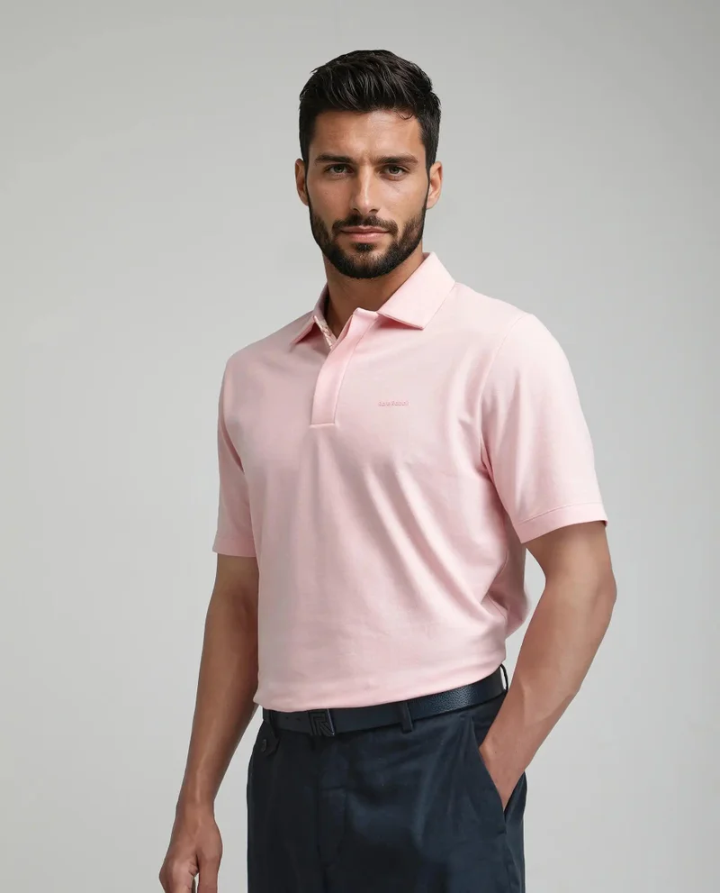 Rare Rabbit Men's Contrast Printed Placket Polo