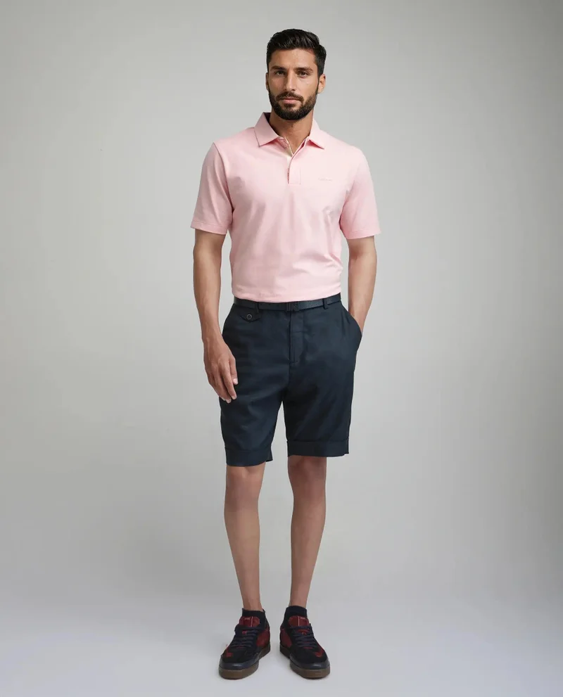 Rare Rabbit Men's Contrast Printed Placket Polo