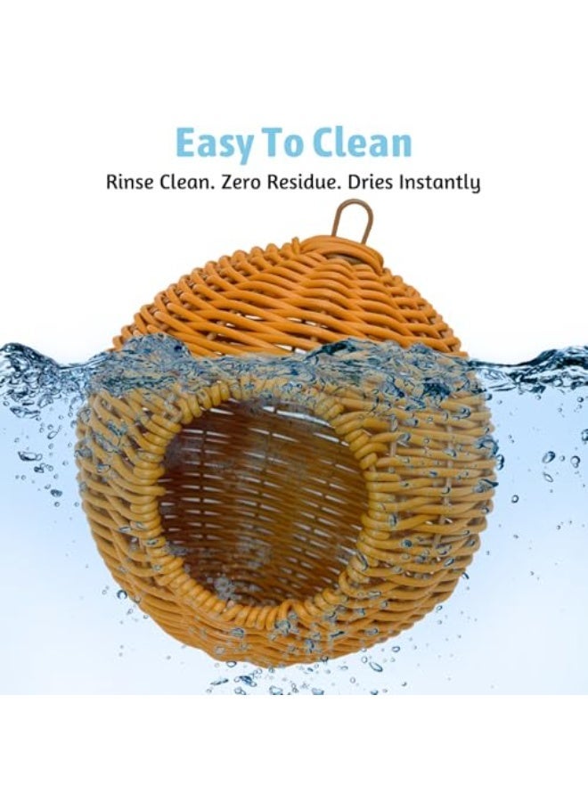 Hanging Sugar Glider Hammock Pouch with Warm Cotton Pad, Soft Sleeping Cage Bed Hideout for Sugar Gliders, Hamsters, Squirrels, Marmosets & Small Pets - Image 5