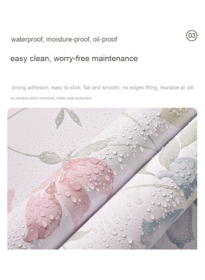 Anna Eco-Friendly Moisture-Proof Oil-Resistant Colorful Self-Adhesive Wallpaper for Home Decor - Image 3