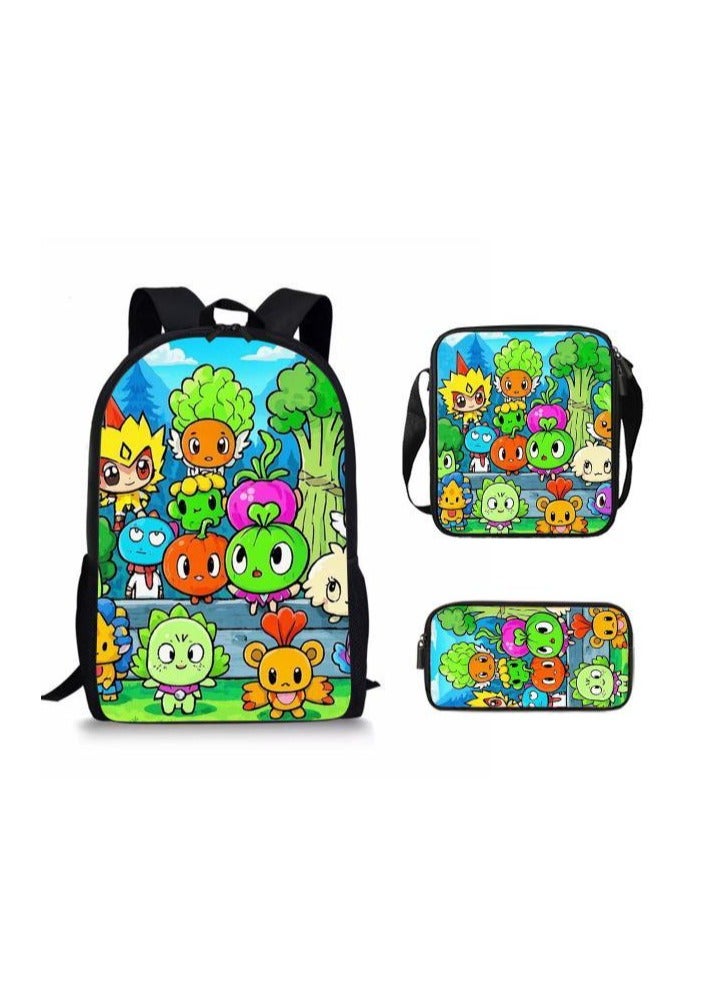 Cartoon style universal three-piece schoolbag - 454  - Image 1