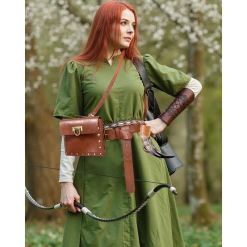 حزام الحقيبة الخصر حقيبة حزمة مراوح جلدية عادية Steampunk Crossbody حقيبة الهاتف القرون الوسطى عصر النهضة تأثيري حلي الإكسسوار - Image 3