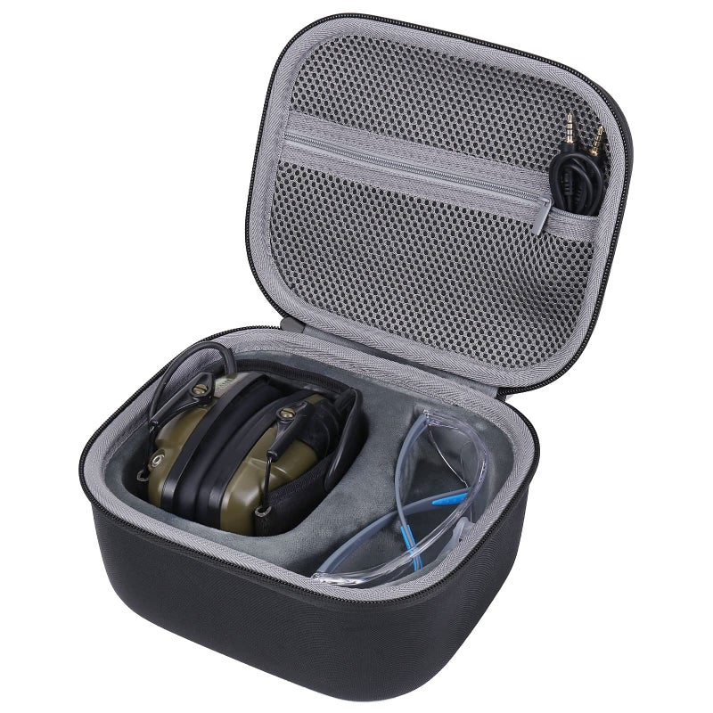 co2CREA Hard Travel Case Replacement for Howard Leight Impact Sport OD Electric Earmuff for Genesis Sharp-Shooter Safety Eyewear Glasses - Image 3