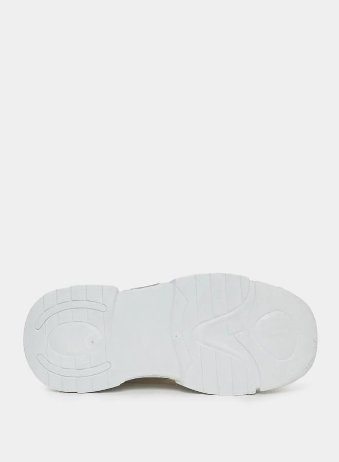 Styli Color Block Textured Chunky Sole Sneakers