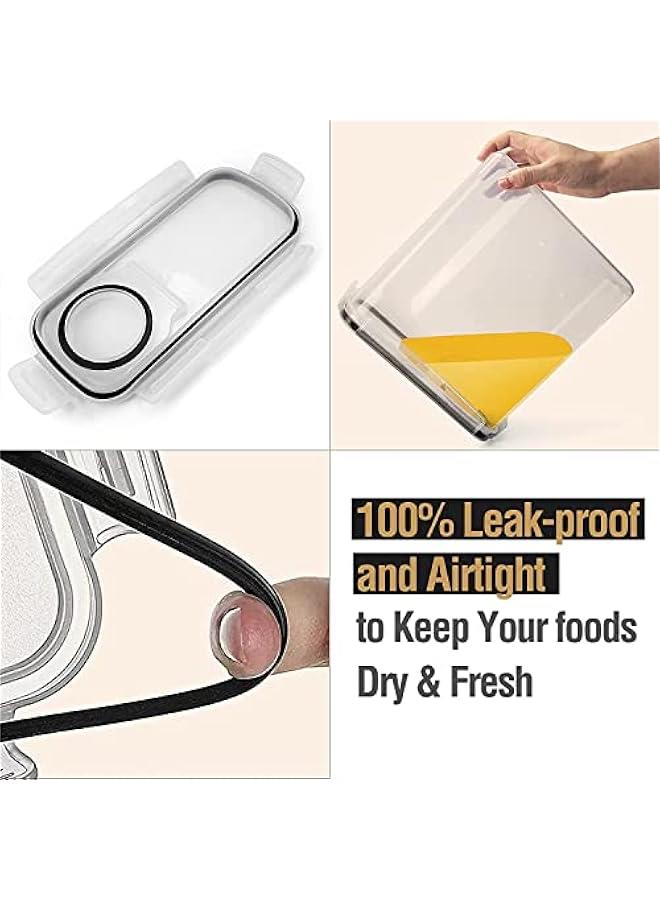 MIXDE Large Cereal Containers Storage Set for Pantry, 4 Pack 4L/135 Oz Airtight Food Storage Containers BPA Free Plastic Containers with Lids for Sugar Flour Snack - Image 5