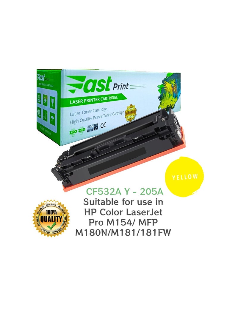 Fast Print Toner 205A Yellow - CF532A  - Image 1