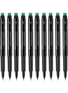 Multimark 1523 S Acetate Pen 0.4 mm Black 10 Pcs
