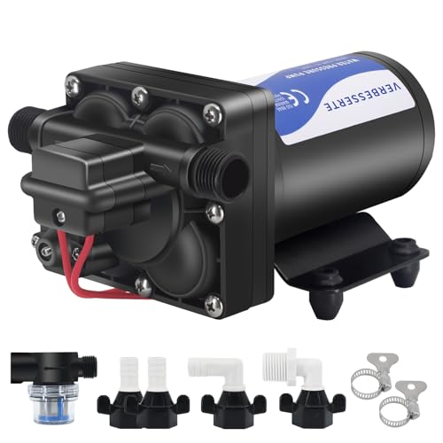 Verbesserte 12V DC RV Water Pump Water Pressure Booster Pump for Home 5.0GPM 70PSI Marine Boats Washdown Pump Self-Priming Diaphragm Pump for Yacht Garden Camp Bathroom Kitchen - Image 1