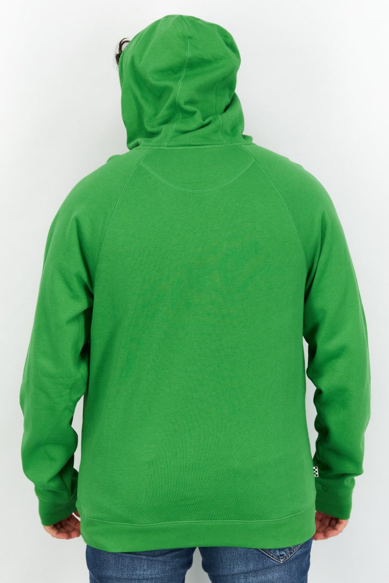 VANS Men Graphic Long Sleeve Hoodie, Green - Image 3