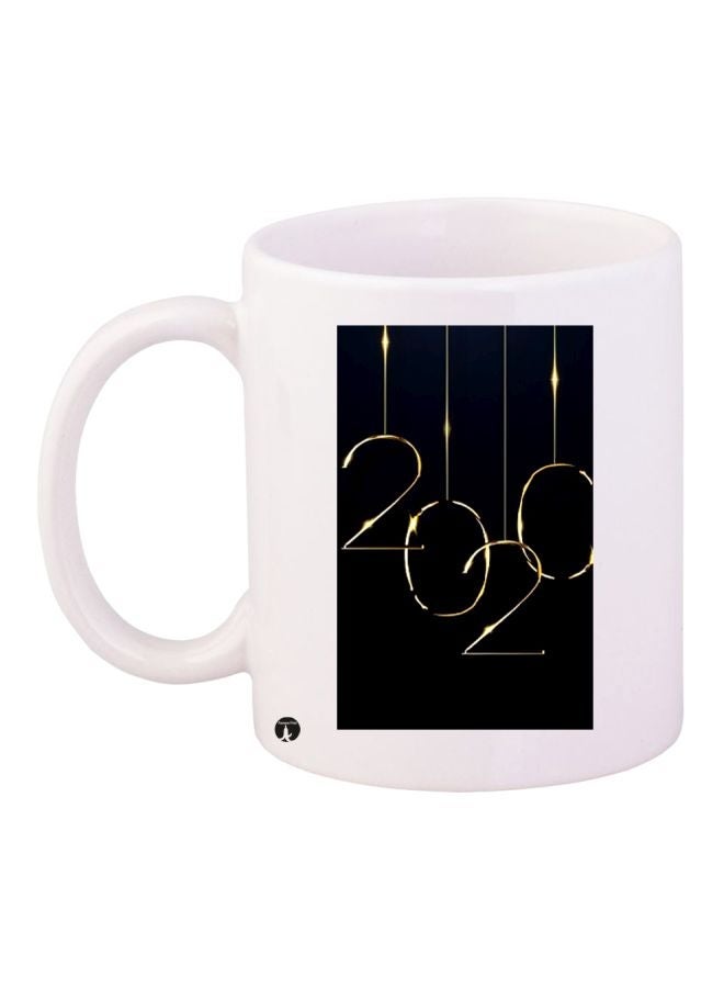 RYN 2020 Printed Coffee Mug White/Black/Gold 11ounce