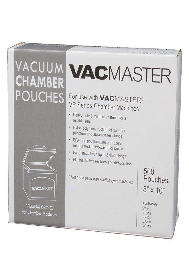 VacMaster 40722 3-Mil Vacuum Chamber Pouches, 8-Inch by 10-Inch, 500 per Box - Image 1