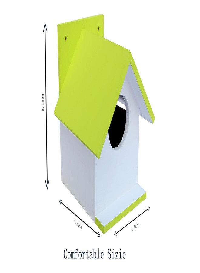 Hellonz Bird House for Sparrow, Budgies & Finches with Air Ventilation and Mounting Hook (Pack of 2) (Light Green) - Image 3