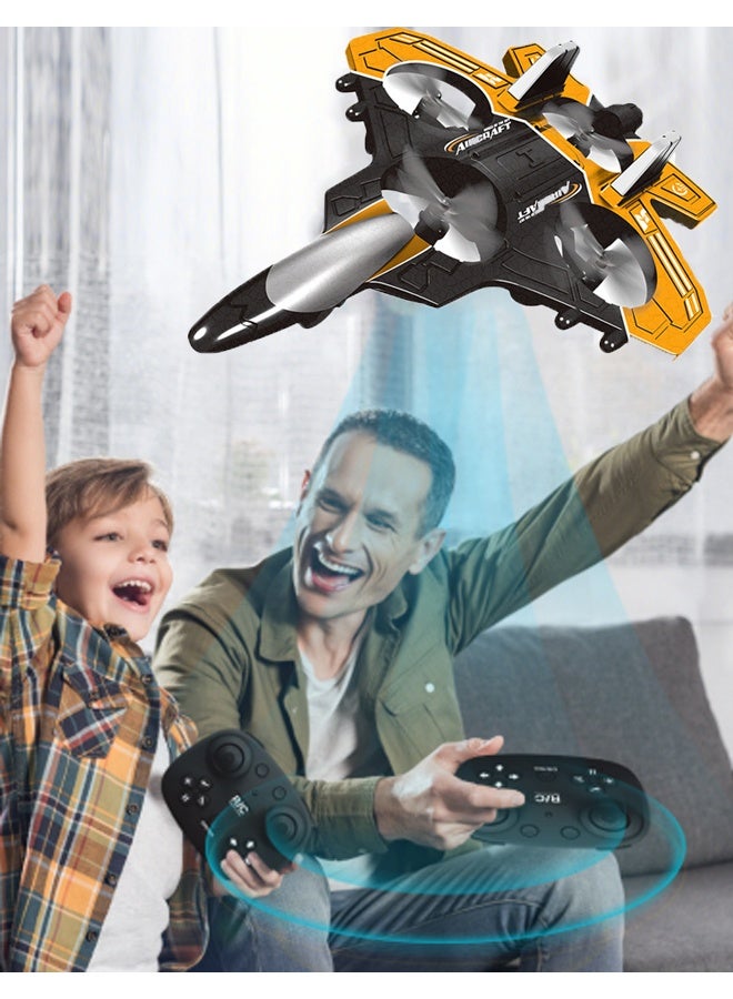 HALAMODO RC Plane Drone for Kids, Remote Control Airplane Fighter Jet with LED Light, Auto Hover, 360°Flip, Easy-to-Fly Helicopter Toy for Beginners - Image 5