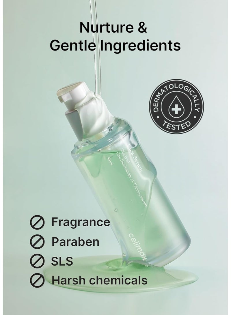 celimax The Real Cica Niacinamide AC Calming Serum 40ml - Image 3