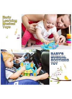 Generic Educational Baby Musical Toys - Light Up Baby Toys Piano Keyboard - Toddler Piano with 5 Numbered Keys - Plays Songs and Music Memory Game Smart Baby Elephant Piano  - Image 5