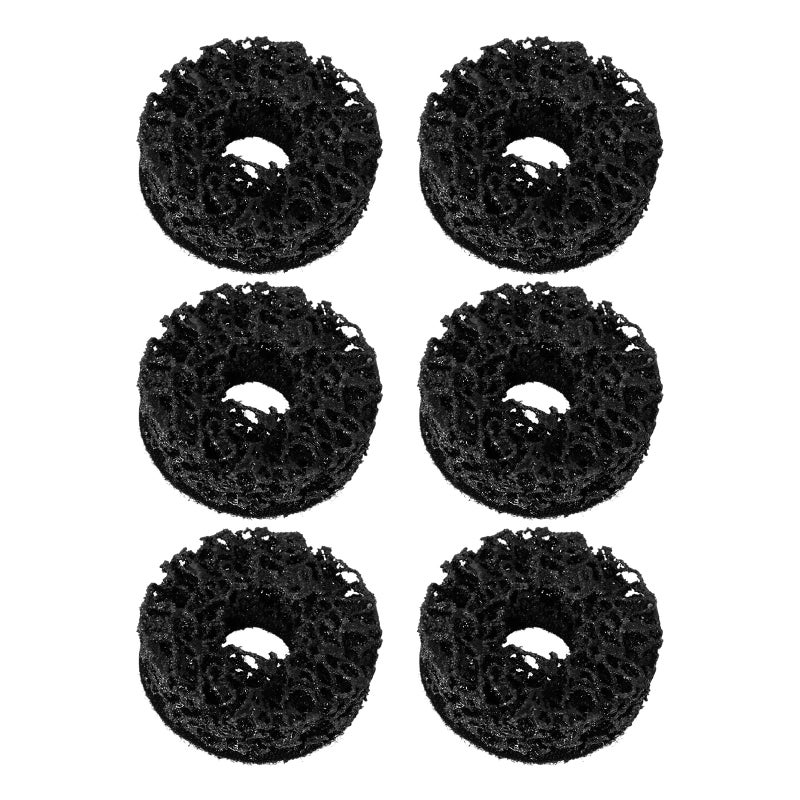 CuraceQ 6PCS Wheel Hub Cleaning Pads 2 Durable Nylon Web Pads Wheel Stud Cleaner Pads - Image 3