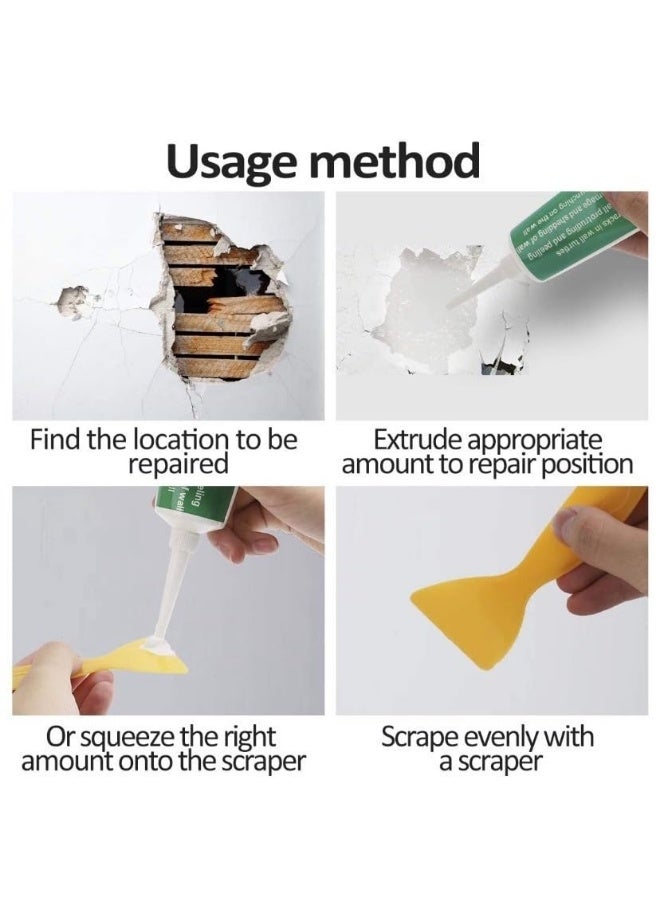 Wall Mending Agent Wall Crack Repair Cream Wall Mending Caulk Sealing Broken Hole Filler  - Image 5