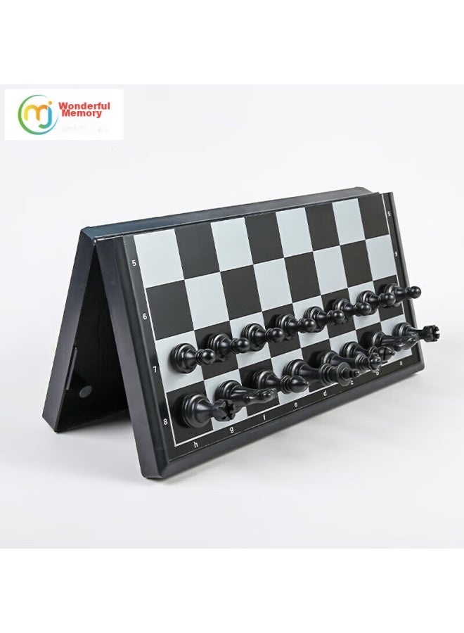 Wonderful Notes Miaoji International Chess Magnetic Foldable Black And White Checkers With Bag, Portable For Training, Teaching, Camping, Large Size Mj8357 - Image 4