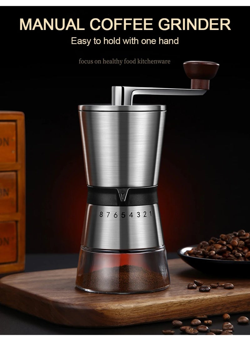 RVETEE 8 Gear adjustable Manual coffee grinder detachable portable grinding machine ceramic grinding core - Image 3