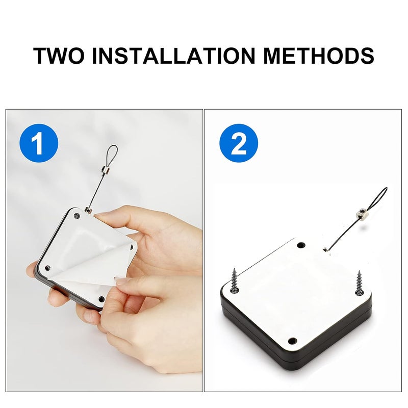 Dephnes PunchFree Automatic Door Closer Multifunctional Automatic Sensor Door Closer Residential Commercial Auto Door Closer with Drawstring Closer Door for Internal Home Store - Image 2