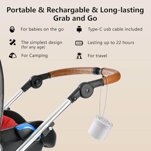 Hushing Sound Machine Mini White Noise Machine with 30 Soothing Sounds for Newborn Baby Kids Adults Portable Rechargeable Sleep Brown Noise Machine 4 Timers Memory Function for Travel Camping Home Office - Image 3