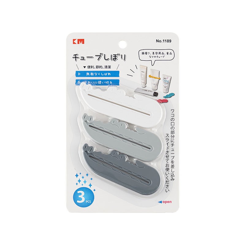 Creative Manual Toothpaste Squeezer Item no 1189-dark gray light gray white combination 