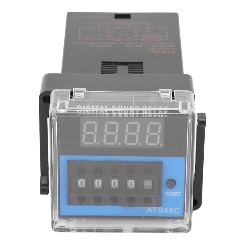 DC24V مؤقت زمني رقمي مع شاشة عرض LED مؤقت تأخير دورة تحكم أتمتة صناعية - Image 2