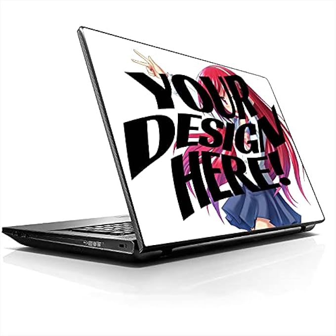 rayihni YOUR CUSTOM DESIGN UPLOAD LAPTOP - DECAL VINYL WRAP FOR 12" 13" 13.3" 14" 15" 15.4" 15.6 INCH LAPTOPS - Image 1