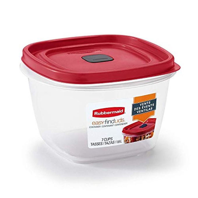 Rubbermaid 7 cups Food Storage Container 3 Pack Clear