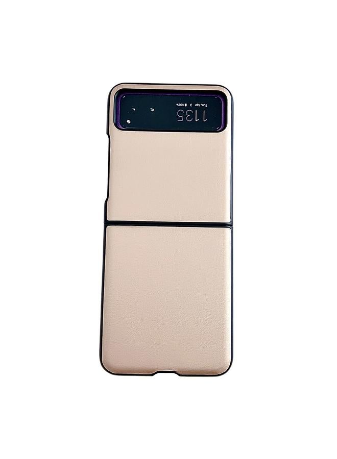 اس-توب جراب لهاتف موتورولا رازر 40 مصنوع من الجلد بلون سادة - Image 1