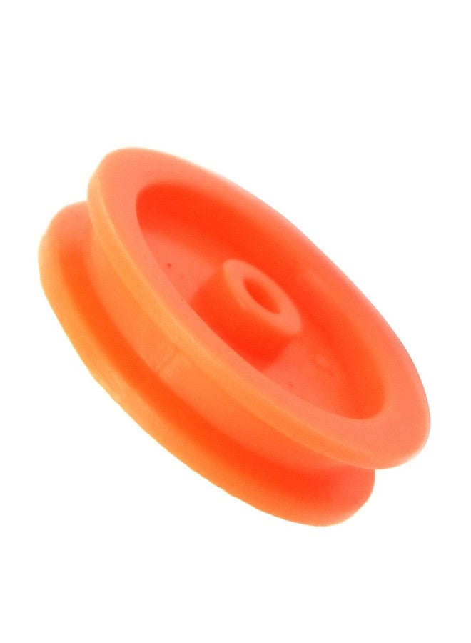 EUDAX EUDAX 100 Pcs 2mm Hole Orange Plastic Belt Pulley for DIY RC Toy Car Airplane  - Image 4