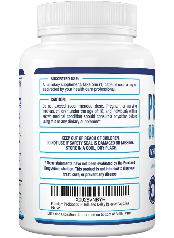 Purely Optimal - PURELY OPTIMAL Premium Probiotics 60 Billion CFU with Organic Prebiotics - Image 1