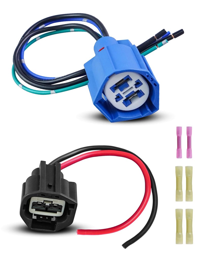 Tavaski Cooling Fan Control Relay Module Connection Harness Fit for Ford F-150 Focus Fusion Mustang Escape Taurus Lincoln MKZ MKX Mercury Milan, Pigtail Wiring Harness Plug Replace 9U2Z14S411LB WPT-1361 - Image 1
