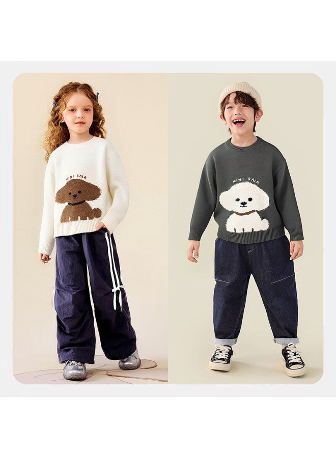 Minibala Kids Boys Girls Sweater Spring Baby Children's Soft Long Sleeve Warm Knit Jacket - Image 1