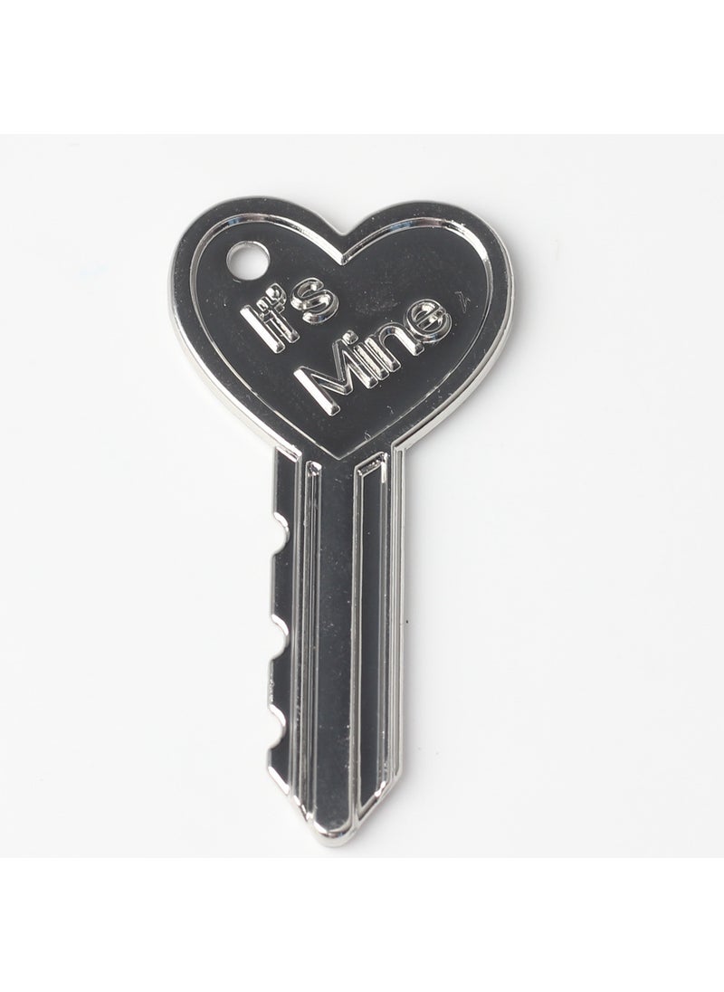 Generic - Simple Alloy Keychain Pendant Diy Bracelet Necklace Earring Accessories Craft Supplies For Jewelry Making Love silver - Image 1