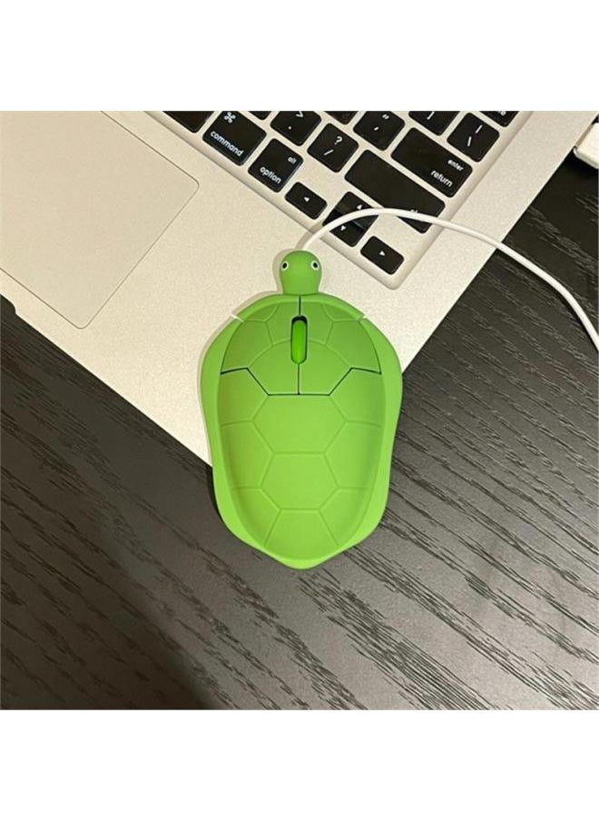Generic - Personalized Student Cute Mouse Small Turtle Shape Fun Mouse Wireless Mouse Mute Computer Cartoon Creative-Color:Turtle Mouse (wireless) + Charger + Rechargeable Battery-Interface:Official Standard - Image 1
