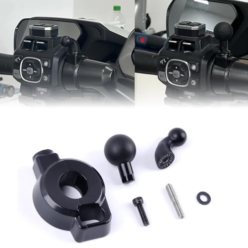 PANICAL Left Mobile Phone Holder Navigation GPS Holder Water Cup Holder for Honda Goldwing GL1800 F6B DCT DOT 20182025 Motorcyclele 17mm TPU Ball Head Universal 06 58 1 inch 25MM GPS Bracket - Image 1