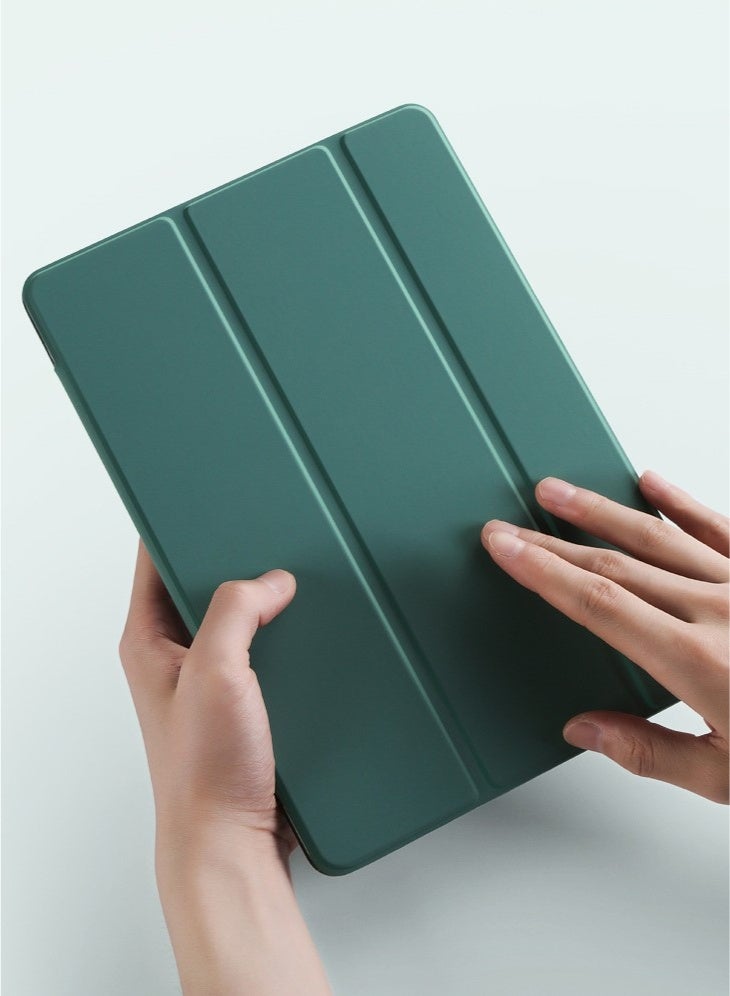 عام غطاء متوافق مع لينوفو آيديا تاب برو 12.7 بوصة 2025 (طرازات TB375FC / TB375XU / TB375XC) بتصميم ثلاثي الطيات الرفيع مع حامل مدمج مصنوع من السليكون الناعم الذكي بفتح وإغلاق تلقائي يدعم ميزة الاستيقاظ - Image 3