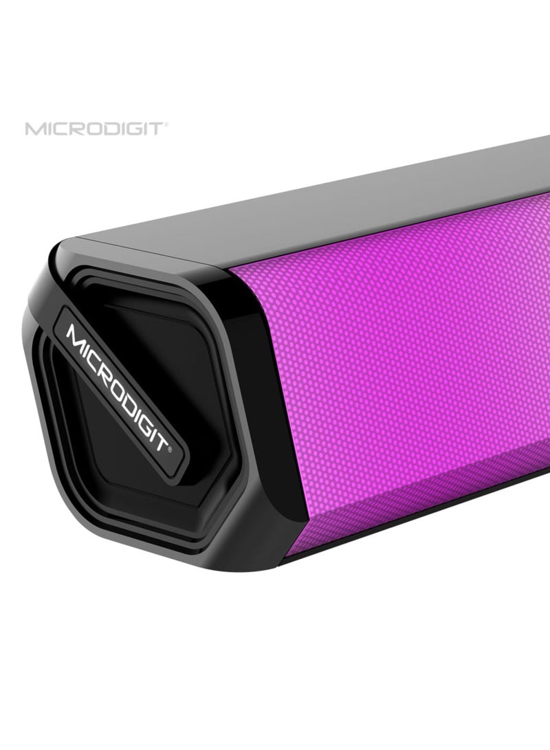 Microdigit MD614BS Bluetooth Bar Speaker – Powerful 10W Sound with Multicolor LED & Wireless Connectivity - Image 4