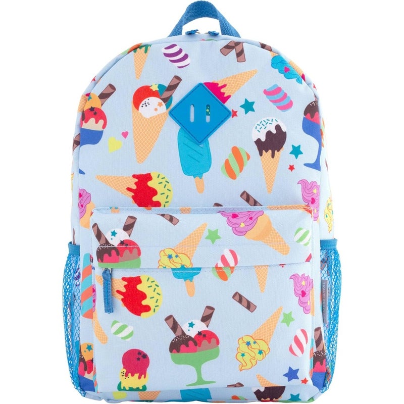 Unisex Kid's 5 Pcs Luggage Travel Set for airport and school use, durable polyester fabric, vibrant blue color, lightweight and stackable design - Image 5