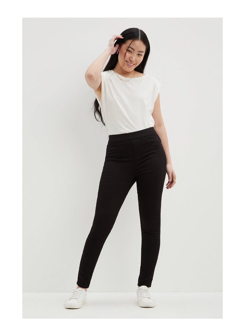 DOROTHY PERKINS - Petite Black High Waist Eden Jegging - Image 1