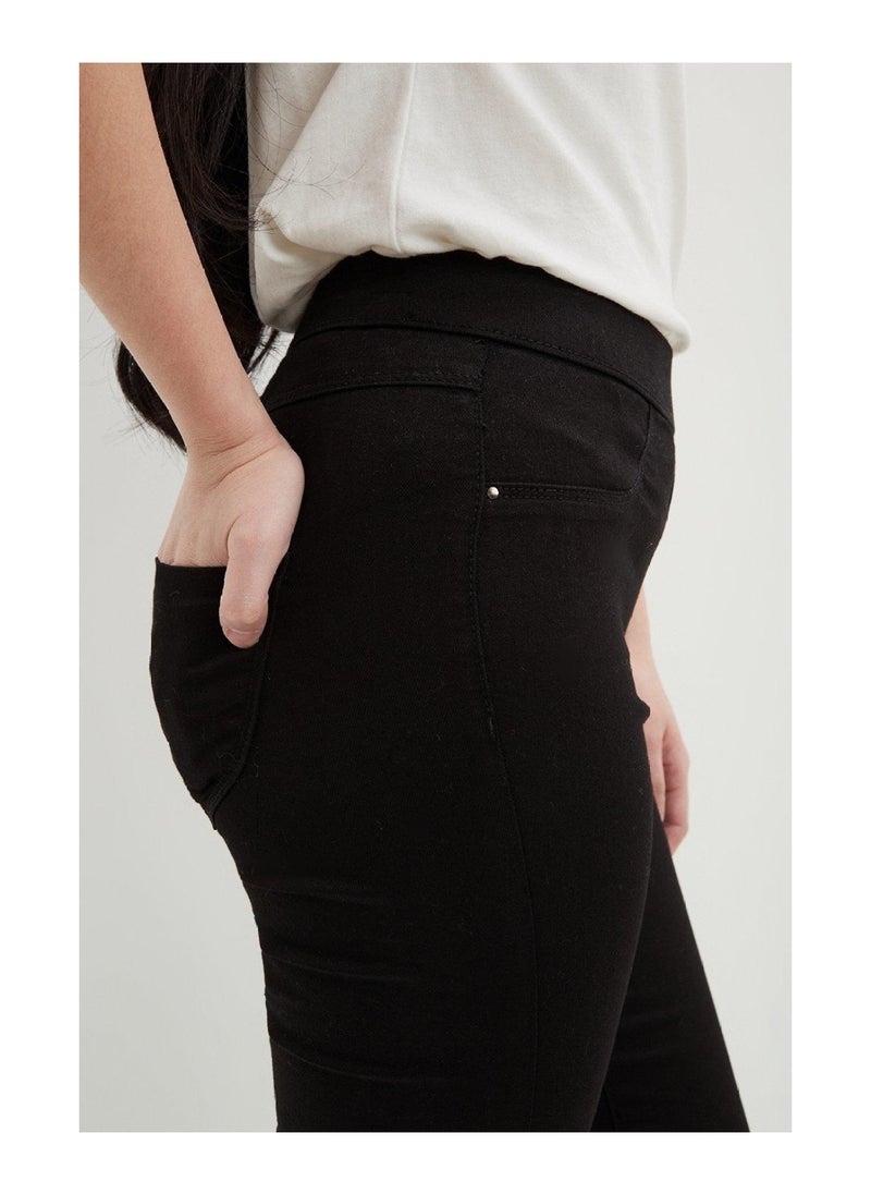 DOROTHY PERKINS - Petite Black High Waist Eden Jegging - Image 1